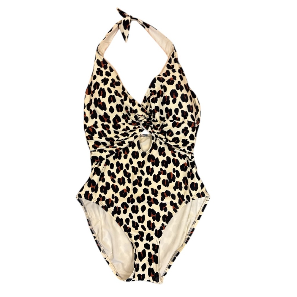 Kate Spade Cream and Black One Piece Swimsuit